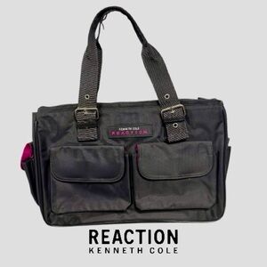 Kenneth Cole Reaction Charcoal and Pink Tote